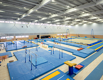 OGAWA GYMNASTICS ARENAに新しくできた体操競技場