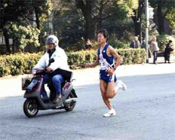 １０区　三原選手（芝公園附近）