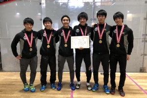 2018スカッシュインカレ優勝（男子）