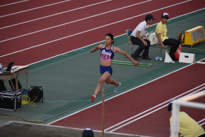 2019中村選手三段跳競技中