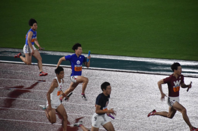 2021関東インカレ4×100mR  7位 順大 森田 翔音(3年)