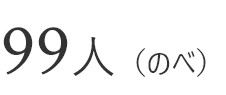 99人（のべ）