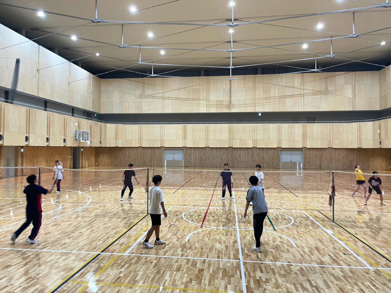 薬学部バドミントン部_練習風景