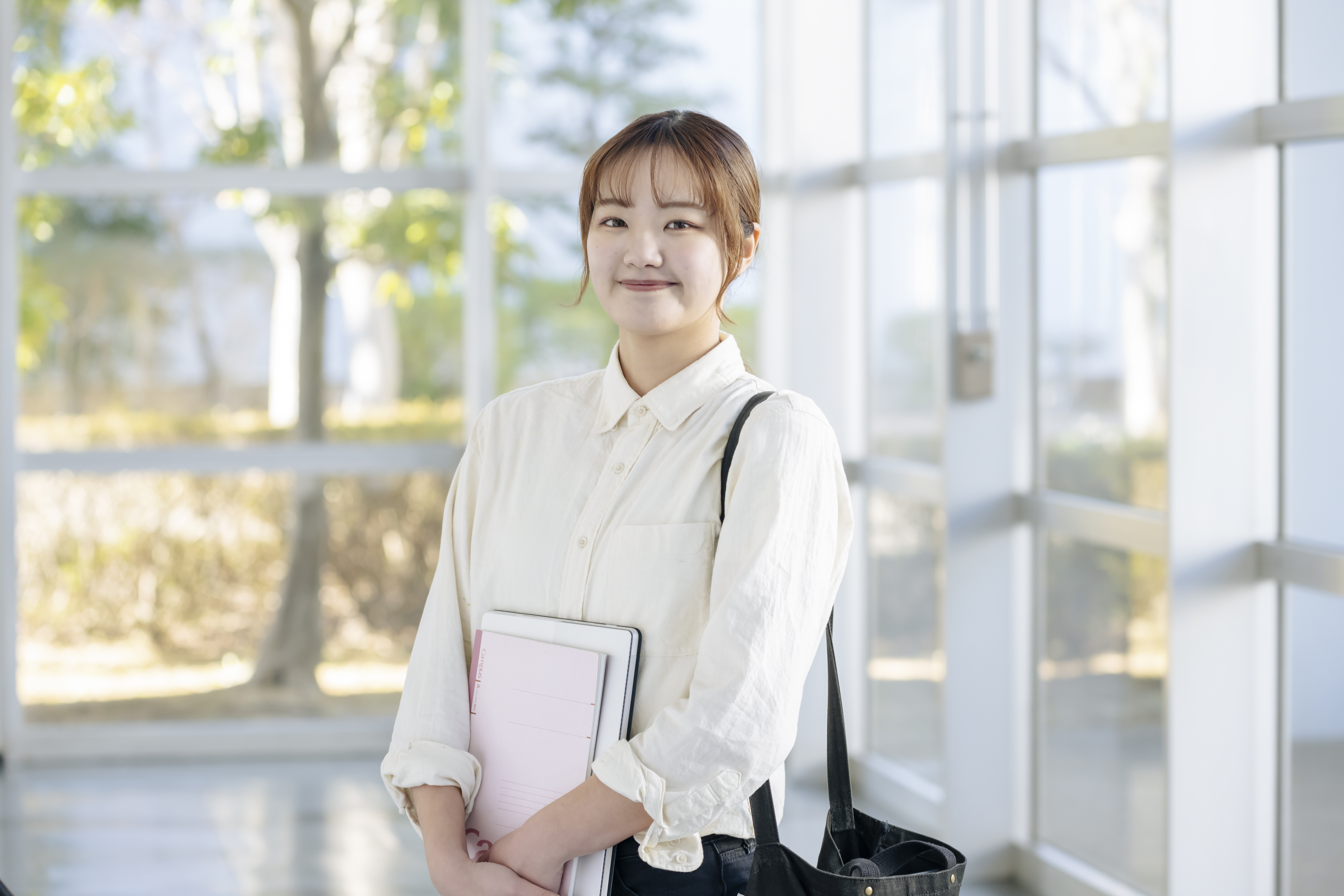 パンフレット撮影協力の様子
