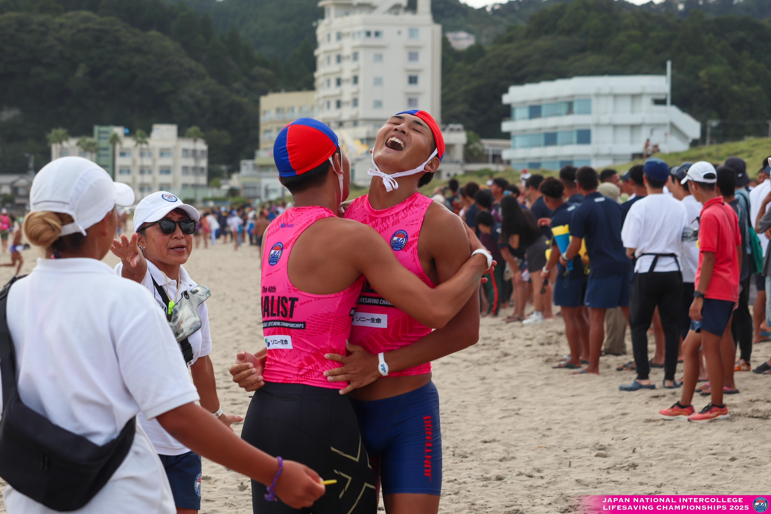 7.男子1km×3ビーチランリレー2位 藤田健太郎(3年)・望月朝陽(2年)・竹山諒(4年)_2