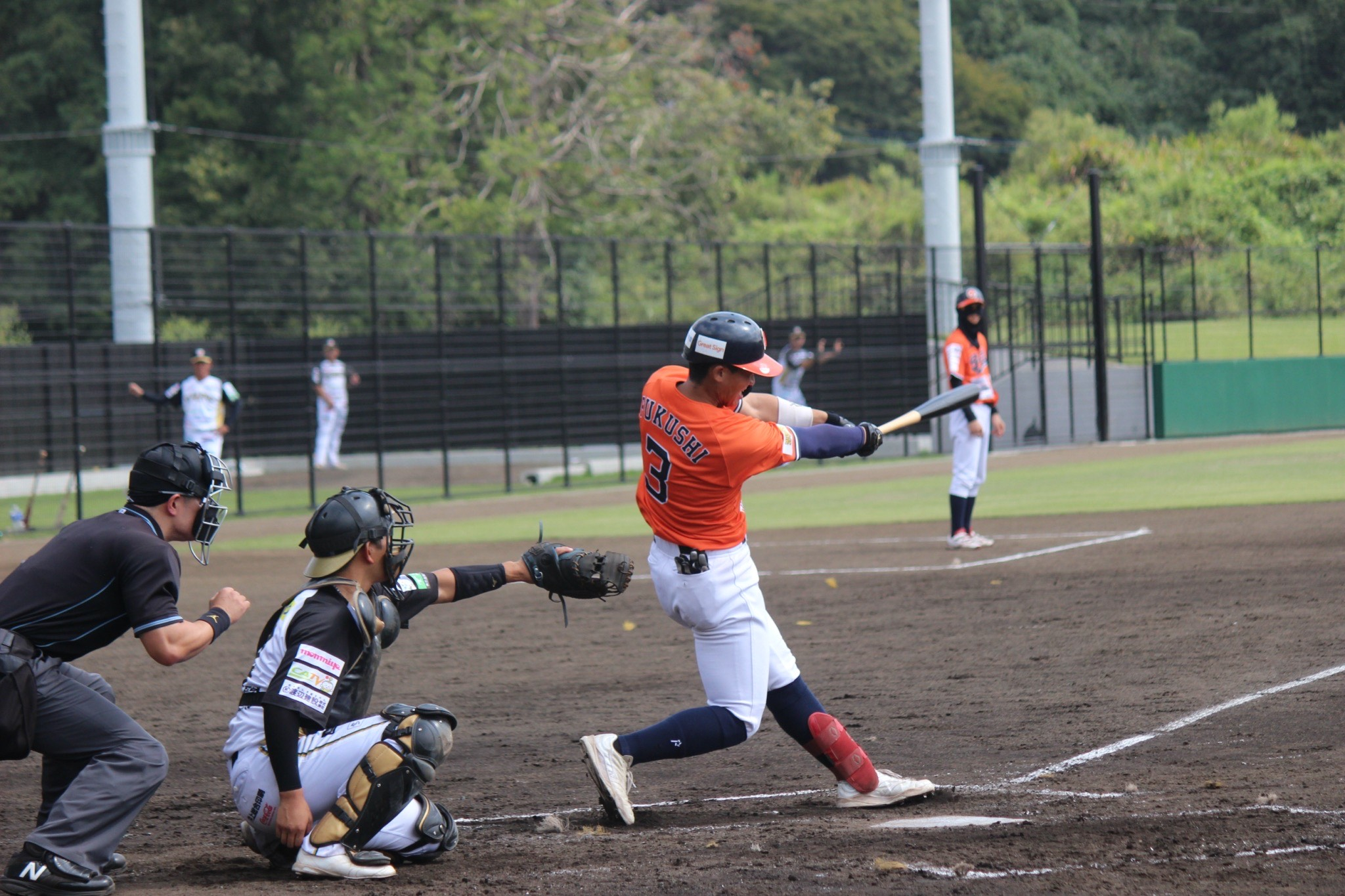 写真①試合中の福士