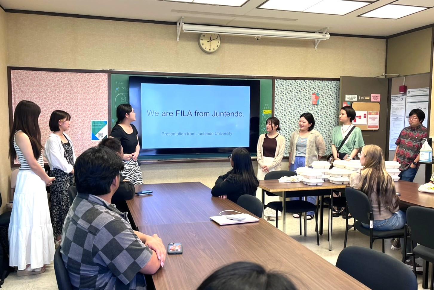 ハワイ大学第二言語学科で順天堂をプレゼン！