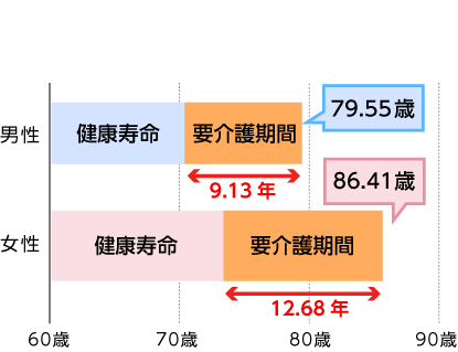 要介護期間グラフ